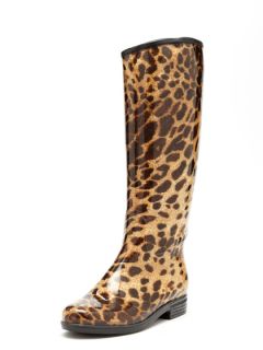 Victoria Leopard Rain Boot by däv