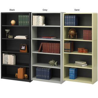 Safco Value Mate Steel 5 shelf Bookcase Safco Book & Display Cases