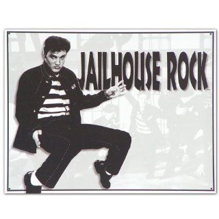 Tin Sign "Elvis Presley   Jailhouse Rock", 16x13   Decorative Plaques