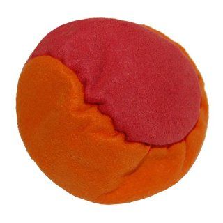 Hacky Sack (Two Panel Footbag) Sand Filled   Orange/Red Sports & Outdoors