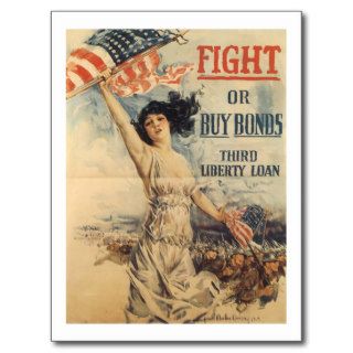 Buy Liberty Bonds WWI 1917 Postcard