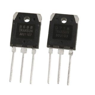 Amico Pair 2SB688 + 2SD718 8A 200V Silicon Power Transistors