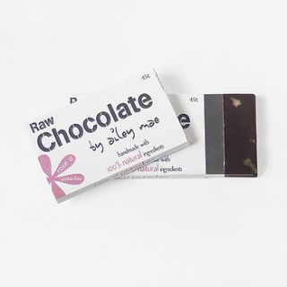 raw chocolate bar   rose and pistachio by raw chocolate by ailey mae