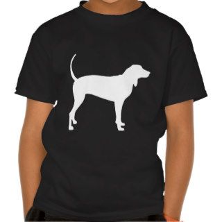 Coonhound Dog (white) Tees