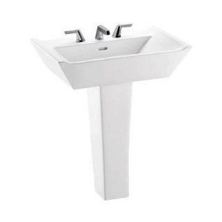 Toto LPT690.4G 01 Ethos Design NII Pedestal Lavatory with SanaGloss, Cotton   Pedestal Sinks  