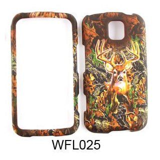 LG Optimus M MS690 Camo/Camouflage Hunter Series, w/ Deer Hard Case/Cover/Faceplate/Snap On/Housing/Protector Cell Phones & Accessories