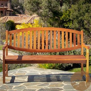 Christopher Knight Home Lucas Deluxe Eucalyptus Wood Outdoor Bench Christopher Knight Home Outdoor Benches