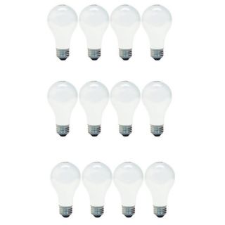 Ge 13257 4 pack 40 watt Soft White A19 base Light Bulbs (set Of 12)