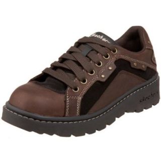 Skechers Women's Tredds Roboto Casual Oxford,Chocolate,5 M US Shoes