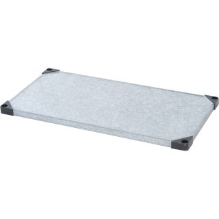 Quantum Solid Galvanized Steel Shelf — 24in.D x 36in.W, Model# 2436SG  Solid Shelves