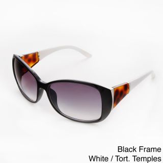 Hot Optix Womens Black Rectangular Sunglasses