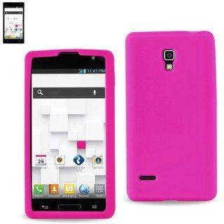 Reiko SLC10 LGP769HPK Sleek and Slim Silicone Designer Protective Case for LG Optimus L9   1 Pack   Retail Packaging   Hot Pink Cell Phones & Accessories