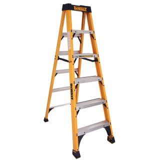DEWALT 6 ft Fiberglass 300 lb Type IA Step Ladder