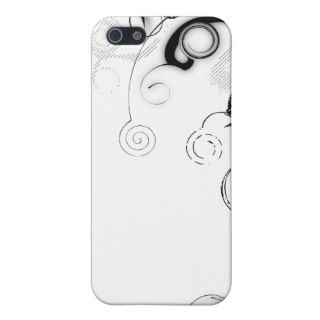 Black And White Swirls And Twirls Case For iPhone 5