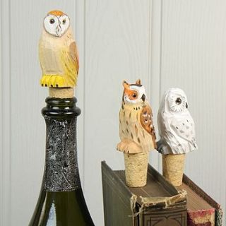 owl bottle stopper by lisa angel homeware and gifts