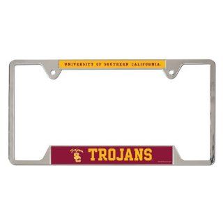 USC Trojans NCAA Metal License Plate Frame  Automotive License Plate Frames  Sports & Outdoors