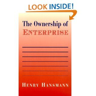 The Ownership of Enterprise Henry Hansmann 9780674001718 Books
