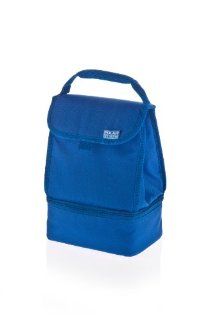 Polar Gear Everyday 2 Compartment Insulated Cool Bag Lunch Bag in Three Colours (Blue) Reusable Lunch Bags Kitchen & Dining