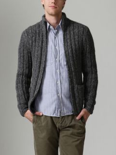 Alpaca Zip Front Cardigan by Gilded Age