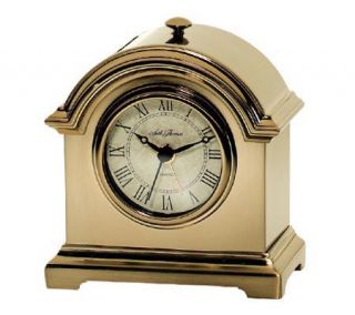 Seth Thomas Bonnet Shaped Goldtone Alarm Clock —