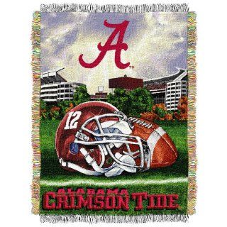 NCAA Alabama Crimson Tide 48 Inch by 60 Inch Acrylic Tapestry Throw  Throw Blankets  Sports & Outdoors