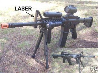 New Airsoft M16 Style Hx689a Sniper Rifle Gun Bipod Pod Laser&light W/bb's Full Scale  Sports & Outdoors