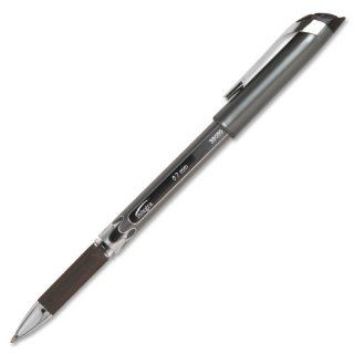 Integra Gel Stick Pen, Rubber Grip, 0.7mm, Black Ink (ITA39059)  Gel Ink Rollerball Pens 