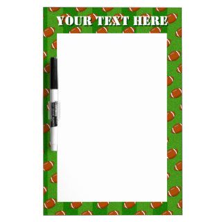 Fun Novelty Football and Green Grass Pattern Dry Erase Board