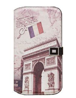JBG Triumphal Arch Pattern Samsung Mega 6.3 i9200 New Style Credit Card Slots Stand Pu Leather Flip Wallet Case for Samsung Galaxy Mega 6.3 i9200 Cell Phones & Accessories
