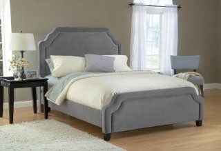 Hillsdale Furniture 1638BKRC Carlyle Bed Set with Rails, King, Pewter Home & Kitchen