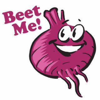 Beat Me funny beet cartoon Photo Sculpture