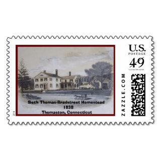 Seth Thomas Bradstreet Homestead, Thomaston, CT Stamp
