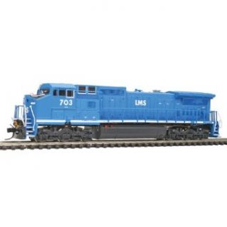 Atlas Master&#8482 N Scale Diesel GE Dash 8 40CW   Standard DC Locomotive Management Services LMS #703 (blue) Toys & Games