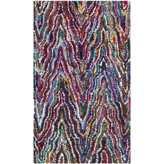 Safavieh Handmade Nantucket Multicolored Geometric Pattern Cotton Rug (2 X 3)