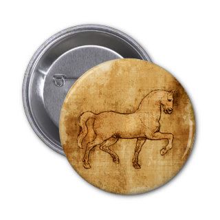 Leonardo Da Vinci Horse Art Pin
