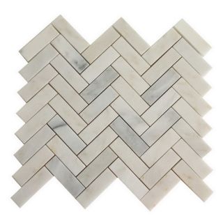 allen + roth Genuine Stone White Marble Natural Mosaic Indoor/Outdoor Floor Tile (Common 13 in x 13 in; Actual 13.1 in x 13.2 in)