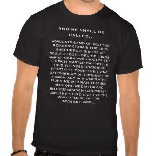 Names of Jesus T shirts