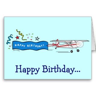 Happy Birthday Airplane the Whole Gang Greeting Card
