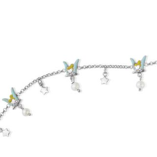 FuFoo Childs Enamel Tinkerbell and Cultured Freshwater Pearl Star