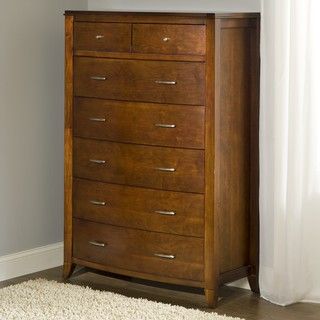 Domusindo Bow Front 7 drawer Chest Cherry ?? Size 7 drawer