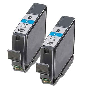 Canon Pgi9c Cyan Compatible Inkjet Cartridge (remanufactured) (pack Of 2)