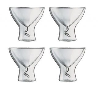 Starfrit Gourmet S/4 Double Wall Thermal 7 oz.Martini Glasses —