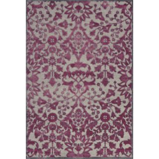 Larache Pewter Raspberry Area Rug (53 X 76)