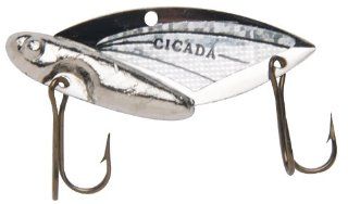 Reef Runner Cicada Lure, 1/2 Ounce, Silver/Silver  Fishing Diving Lures  Sports & Outdoors