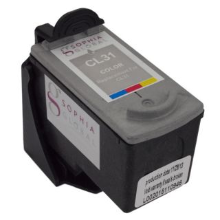 Sophia Global Remanufactured Color Ink Cartridge Replacement For Canon Cl 31 With Ink Level Display