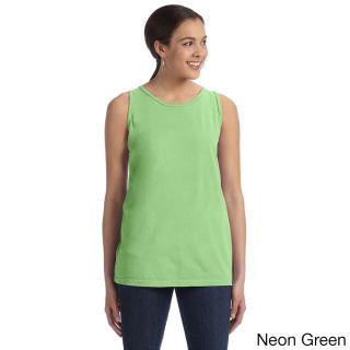 Authentic Pigment Authentic Pigment Womens Pigment dyed Tank Green Size M (8  10)