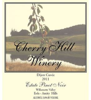 2011 Cherry Hill Dijon Cuve Pinot Noir Willamette Valley 750 mL Wine