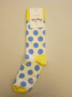 Happy Socks Big Dot Sock (BD11) 10 13/White/Light Blue at  Mens Clothing store