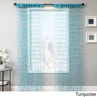 Softline Home Fashions Avanti Rod Pocket Curtain Panel Blue Size 54 x 84