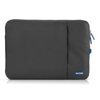 Incase Protective Sleeve Deluxe for Macbook 15" with Retina Display   Dark Gray with Blue Zippers Computers & Accessories